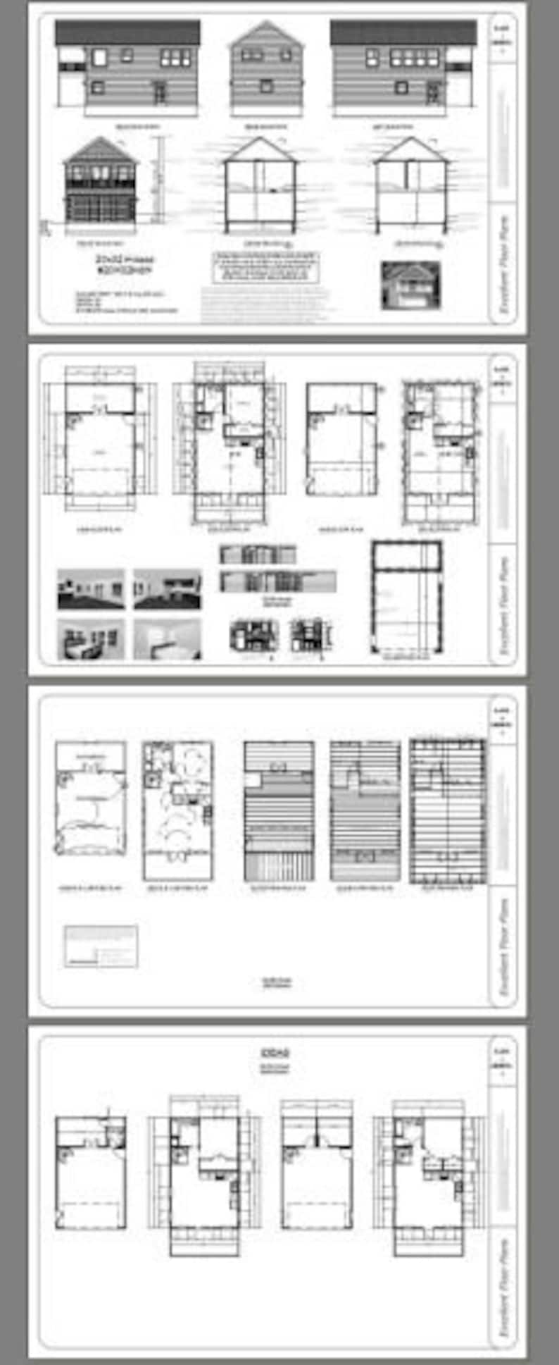 20x32 House -- 1 Bedroom 1 Bath -- 785 Sq Ft -- PDF Floor Plan ...