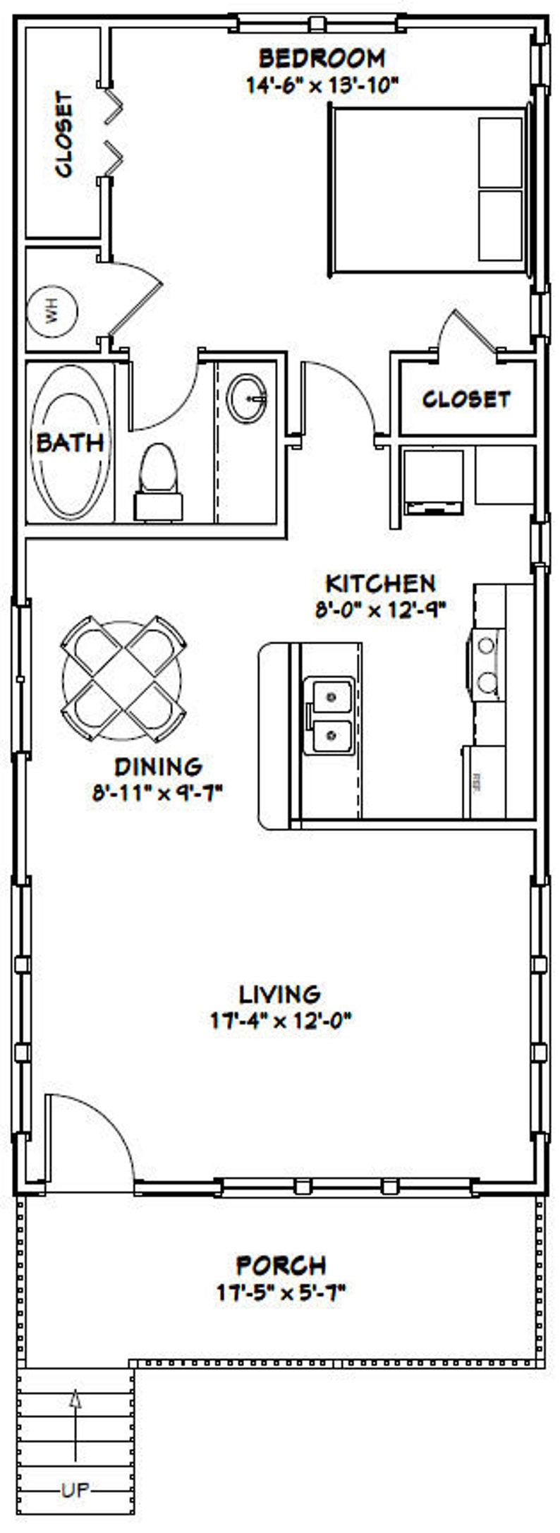 18x40-house-1-bedroom-1-bath-720-sq-ft-pdf-floor-plan-etsy