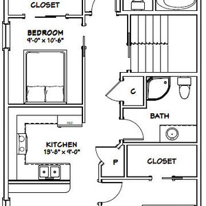 44x48 House 4-bedroom 3-bath 1645 Sq Ft PDF Floor - Etsy