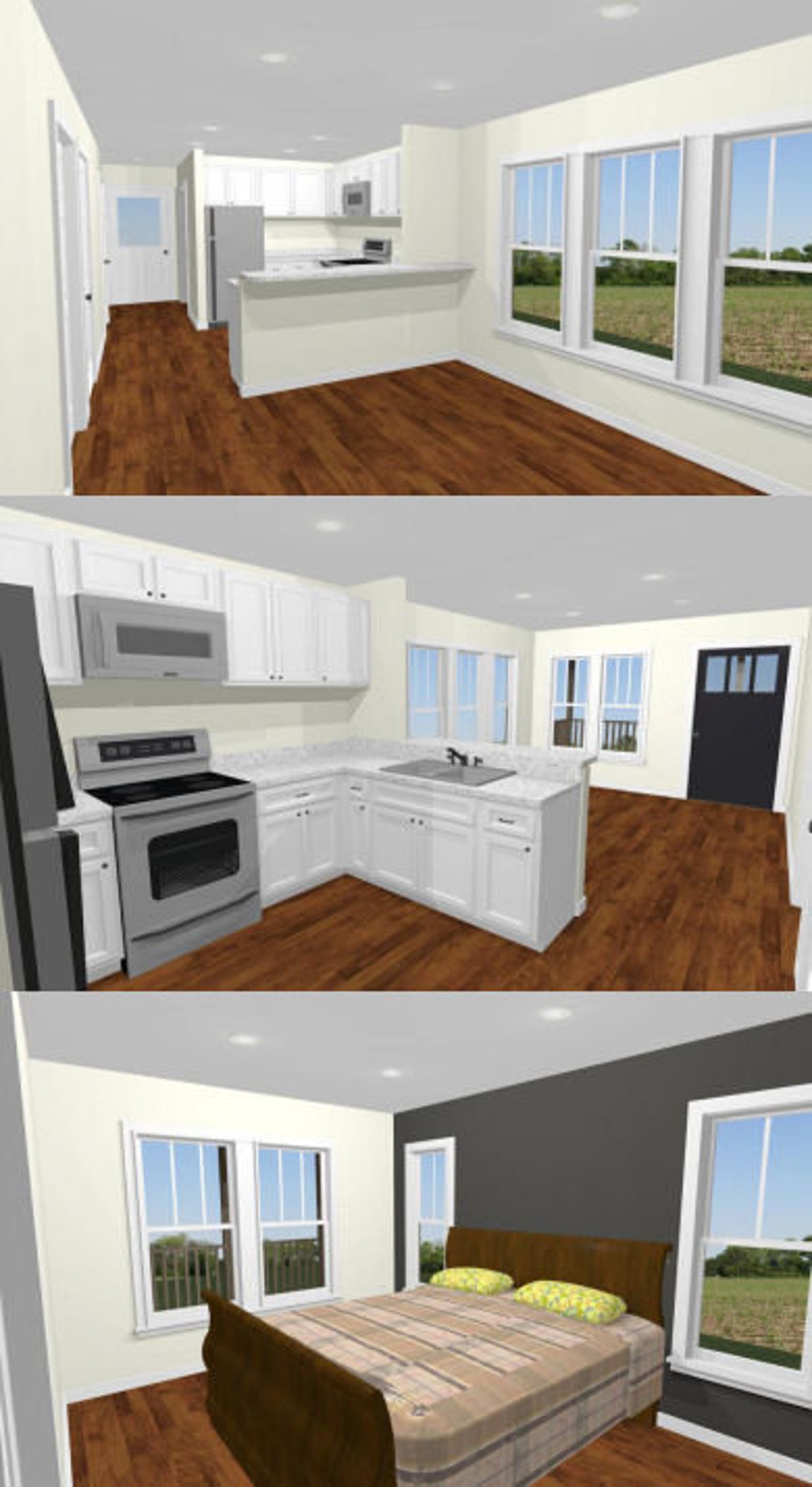 22x32 House 1 bedroom 1 bath 704 Sq Ft PDF Floor Plan Etsy Canada