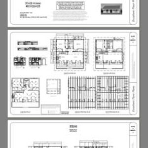 30x26 House 2 Bedroom 1 Bath 780 Sq Ft Pdf Floor Plan Instant Download Model 2b 30x26 House 2 Bedroom 1 Bath 780 Sq Ft Pdf Floor Plan Instant Download Model 2b