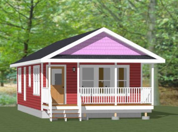 18x40 House 2 Bedroom 1 Bath 720 Sq Ft Pdf Floor Plan Instant Download Model 4e