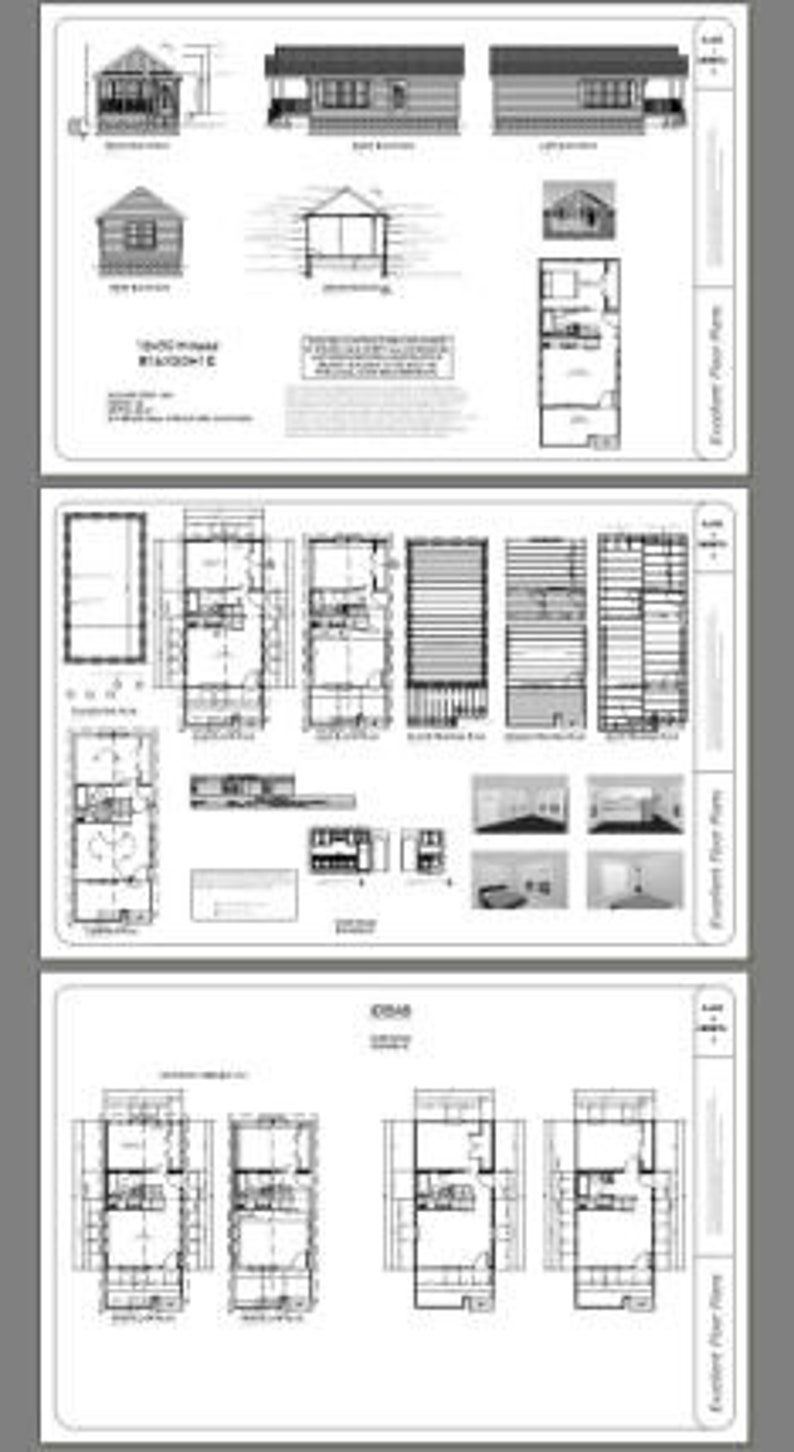 16x30 House 1Bedroom 1Bath 480 sq ft PDF Floor Plan Etsy