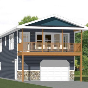 20x40 House -- 2-Bedroom 1.5-Bath -- 859 sq ft -- PDF Floor Plan -- Instant Download -- Model 7Q
