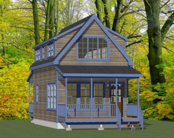 16x30 House -- 878 sq ft -- PDF Floor Plan -- Instant Download -- Model 8S