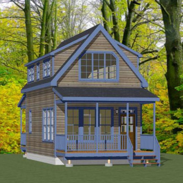 16x30 House -- 878 sq ft -- PDF Floor Plan -- Instant Download -- Model 8S