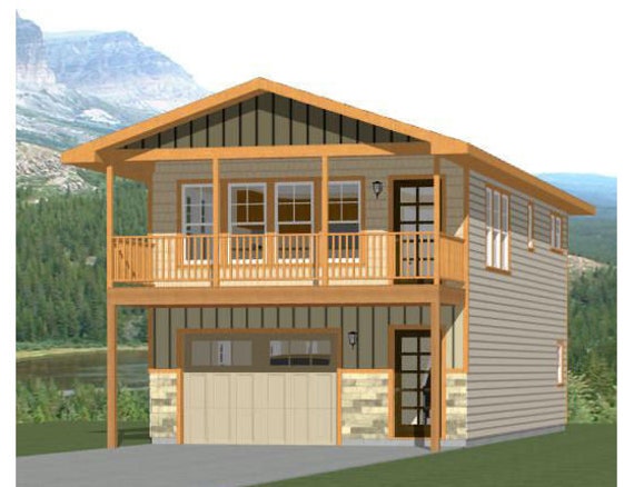 20x40 House 2 Bedroom 1 5 Bath 859 Sq Ft Pdf Floor Plan Instant Download Model 7s
