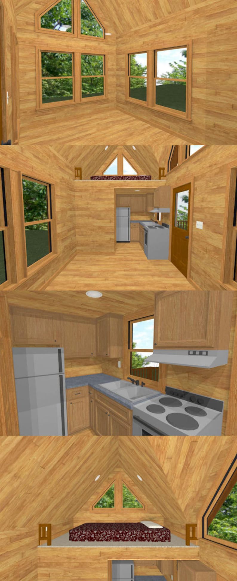 20x10 Tiny House 1 Bedroom 1 Bath 266 sq ft PDF Floor Etsy
