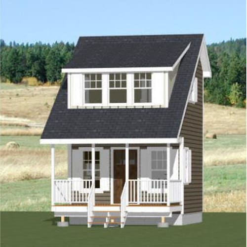 14x24 House 1bedroom 1.5bath 597 Sq Ft PDF Floor Etsy