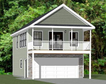 20x32 House -- 1 Bedroom 1 Bath -- 785 sq ft -- PDF Floor Plan -- Instant Download -- Model 6N