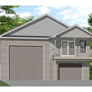 36x42 House -- 1-Bedroom 1.5-Bath -- 961 sq ft -- PDF Floor Plan -- Instant Download -- Model 2C