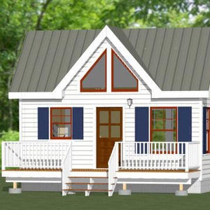 20x10 Tiny House -- 1-Bedroom 1-Bath -- 266 sq ft -- PDF Floor Plan -- Instant Download -- Model 1A