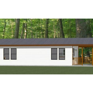 30x20 House -- 2-Bedroom 1-Bath -- 600 sq ft -- PDF Floor Plan -- Instant Download -- Model 2B