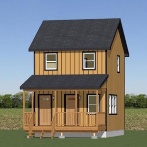 16x20 Duplex -- 557 sq ft -- PDF Floor Plan -- Instant Download -- Model 13