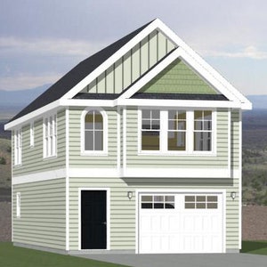 Casa 20x40 - 2 habitaciones 1.5 baños - 1,077 pies cuadrados - Plano de planta en PDF - Descarga instantánea - Modelo 8A