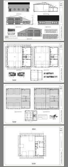 56x48 2-RV Garage Duplex 2649 Sq Ft PDF Floor Plan - Etsy