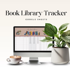 Book Library Tracker Game Reading Goal Spreadsheet Google Sheets to Track Achievements & Reading Progress