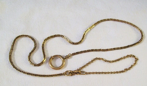 POCKET WATCH CHAIN – 12K Gold Filled – 21” Long -
