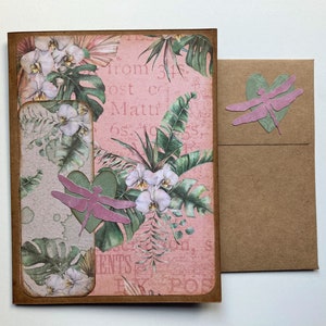 Handmade Botanical Notecard Set with Envelopes, Collaged Set of 6 Blank Notecards, Mother's Day Gift Idea Bild 6