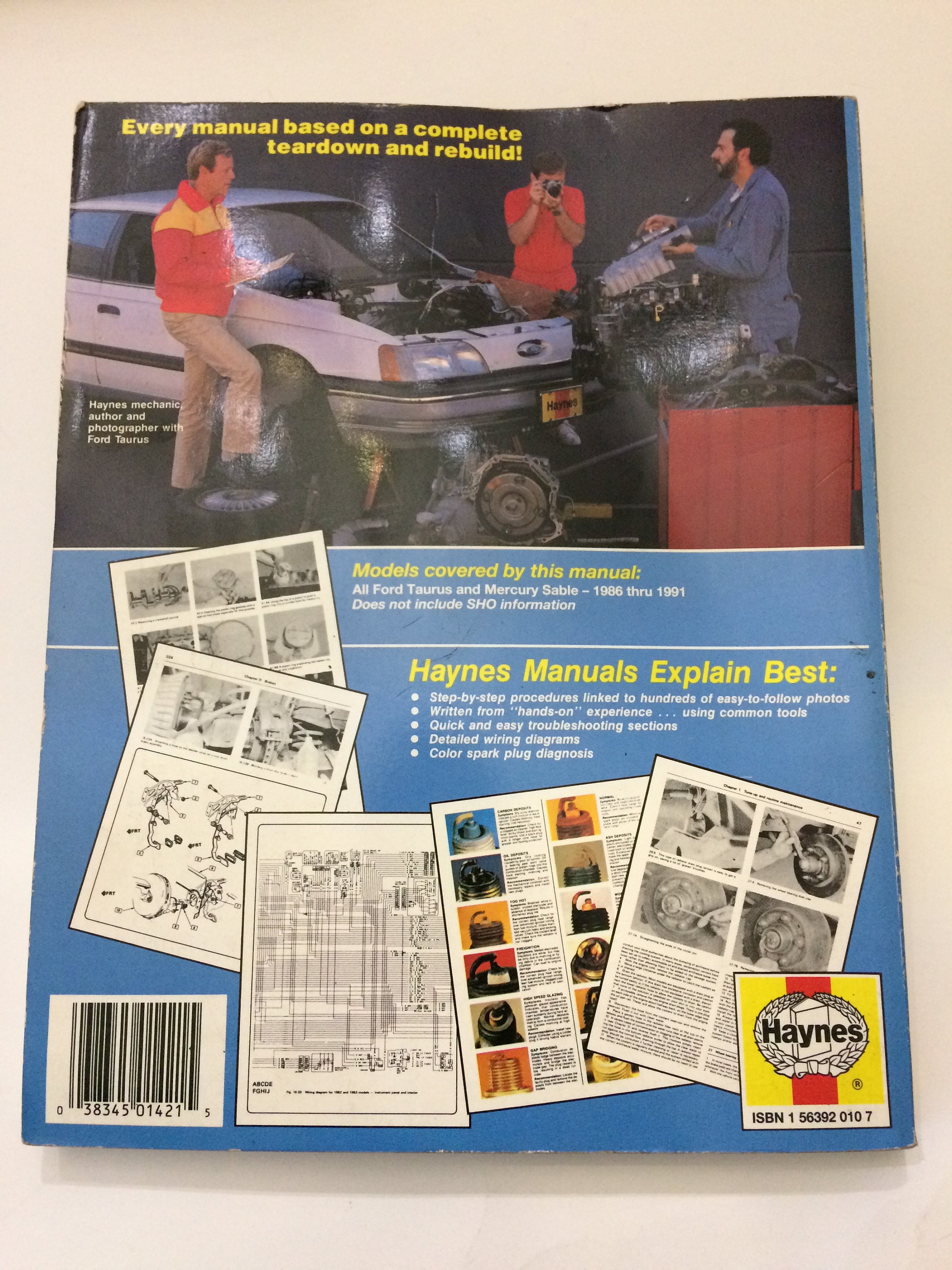 1986-91 Ford Taurus Mercury Sable Haynes Auto Repair Manual | Etsy
