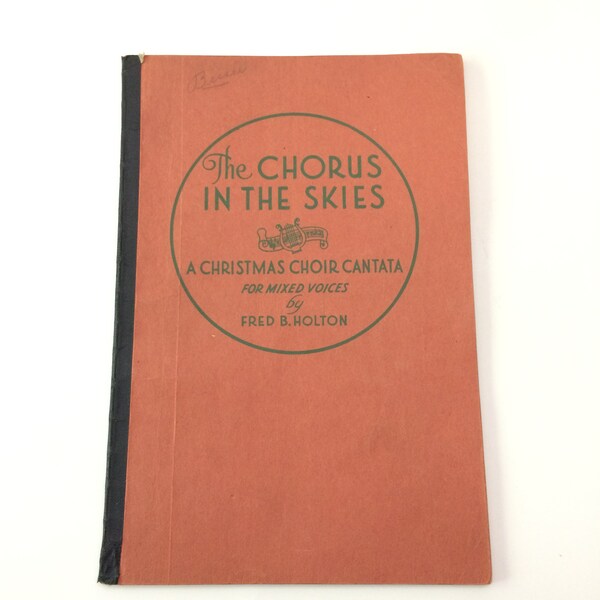 Vintage Chorus Book Etsy