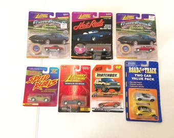 8 Classic + Sports 1:64 Cars in 7 Pkgs Vintage Corvetter Chrysler Dodge Plymouth