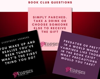 Vampires Character Expansion Pack. (over 25 questions/prompts) [DIGITAL DOWNLOAD]