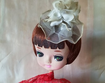 VTG Japan Big Eye Mod Black Kneehugger Pierrot Pose Doll VTG Japan Big Eye Mod Black Kneehugger Pierrot Pose Doll