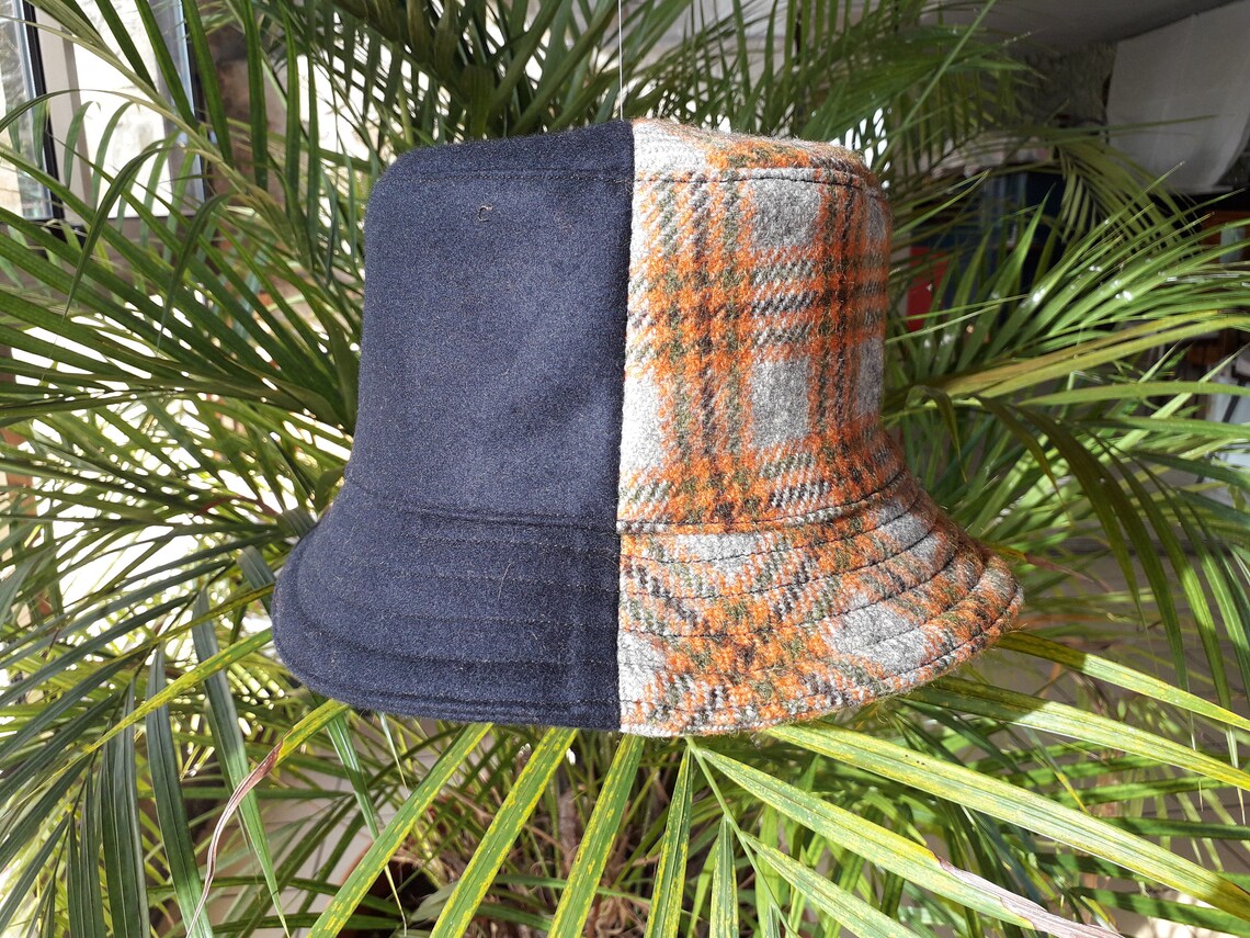 Handmade patchwork bucket hat one of a kind Etsy