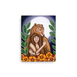 Bear hug on Canvas