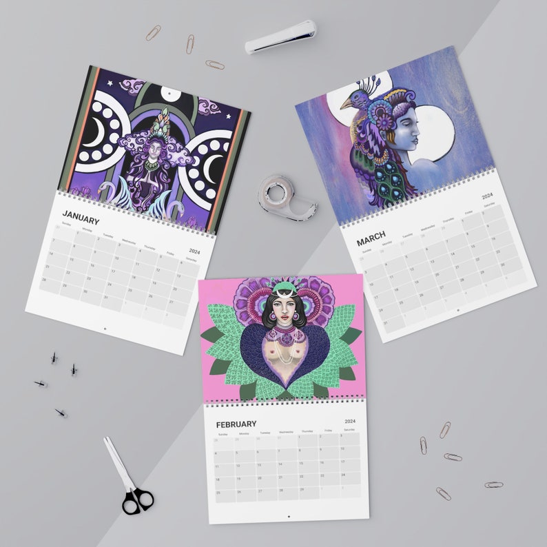 Goddess Calendar 2024 Etsy