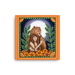 Bear hug on Canvas