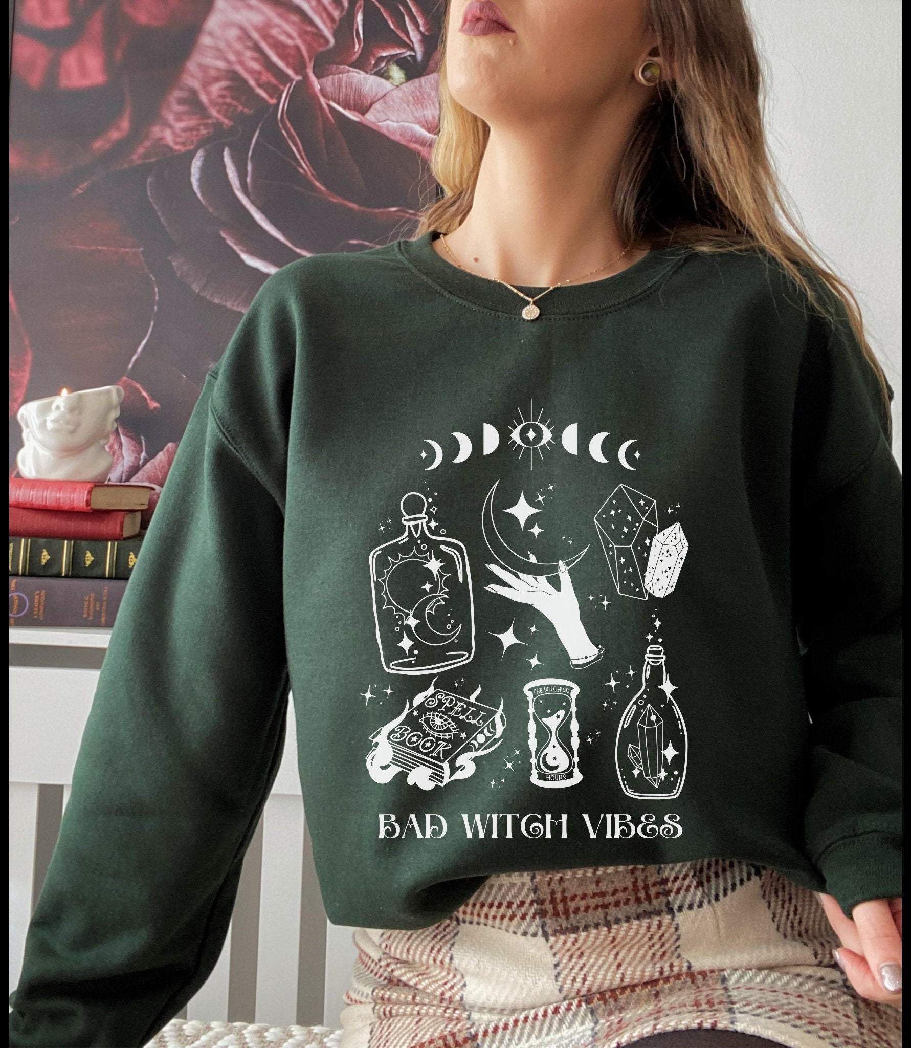 Witch Sweatshirt - Etsy