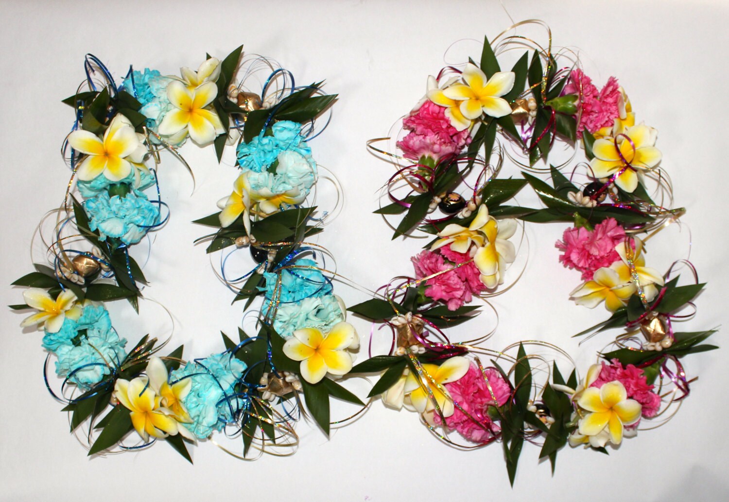 Custom Fragrant Fresh Flower Lei With Plumerias & Carnations Etsy