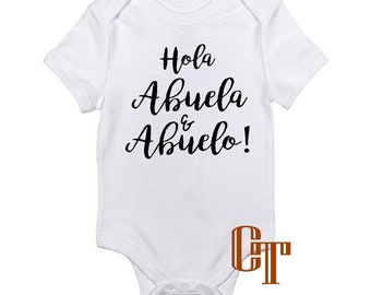 hola abuela onesie