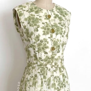 50er 60er Blumenbouquet Tageskleid • 50er 60er Vintage Kleid