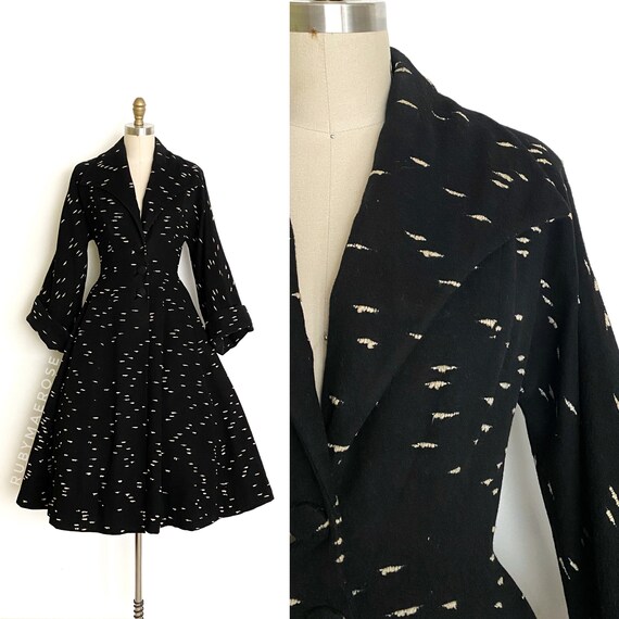 vintage 1940s 1950s designer coat | 40s 50s Lilli