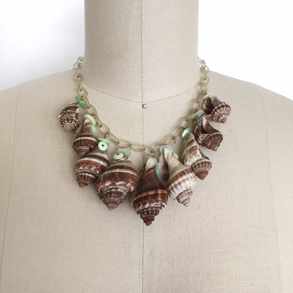 vintage 1930s 1940s necklace | 30s 40s novelty sea