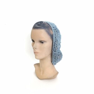 Filet à Cheveux Pinup Rétro En Crochet Beige Clair - Style Snood Années 40/50, Neuf - Accessoire Coiffure Vintage