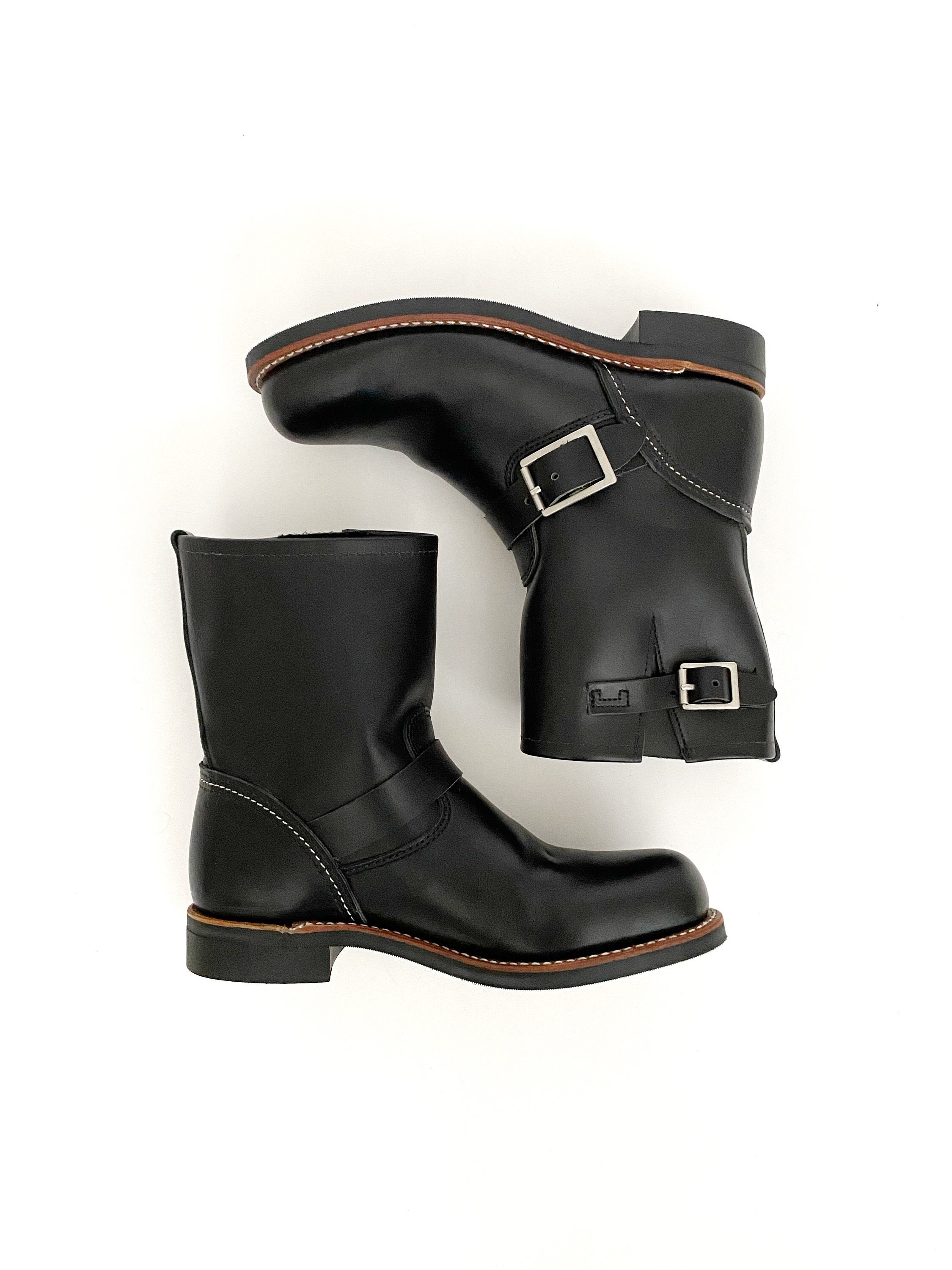 Red Wing Heritage Women s Moto Leather Boots Designer Leather Boots Women s 7.5