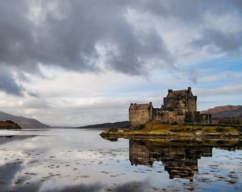 Eilean Donan Castle Photography Outlander Print Home Decor, Scotland Scottish Highlands Photo, Fine Art Photograph, Scottish Print