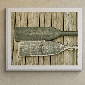 Classic Antique Boat Oars Nautical Art Photography, Vintage Oars Photo, Wooden Boat Oars,  Boat Art Print Picture Gift