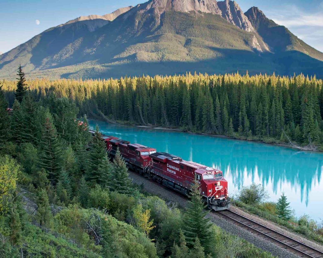 Banff National Park Train Print: Canadian Pacific Engine, Western Decor ...