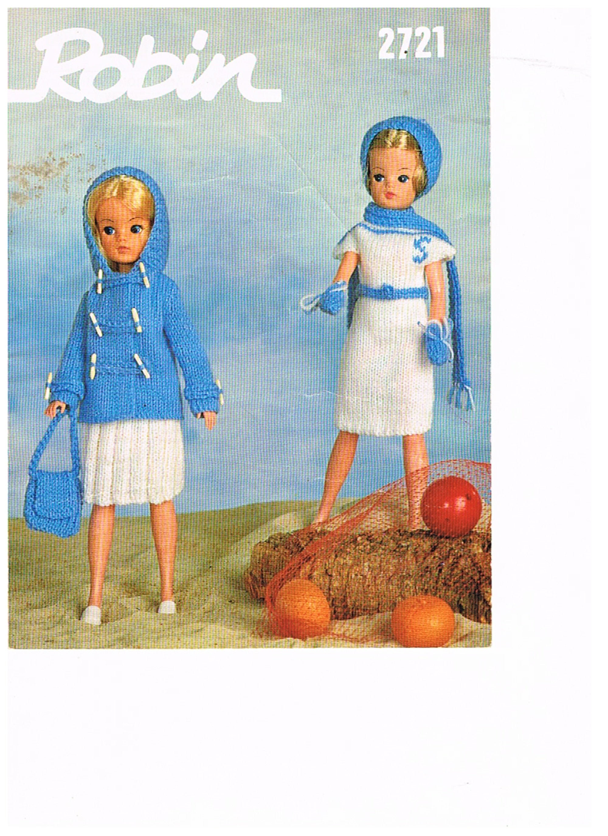 SINDY DOLLS CLOTHES 2 Knitting Patterns Etsy
