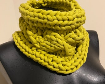 Limelight Cable Knit Spongy Scarf Neck warmer Turtleneck Vegan