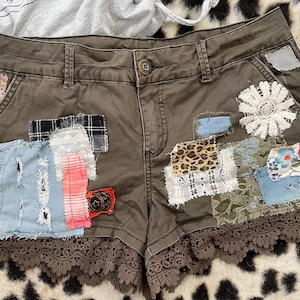 Upcycle Lace Shorts - Etsy