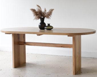 Oval Timber Dining Table