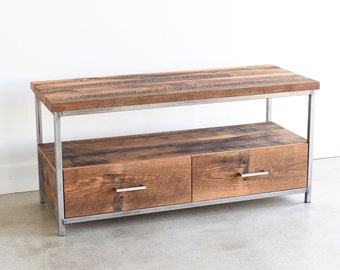 Stoic Media Console / Reclaimed Wood Storage Console