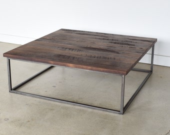 Box Frame Reclaimed Wood Coffee Table