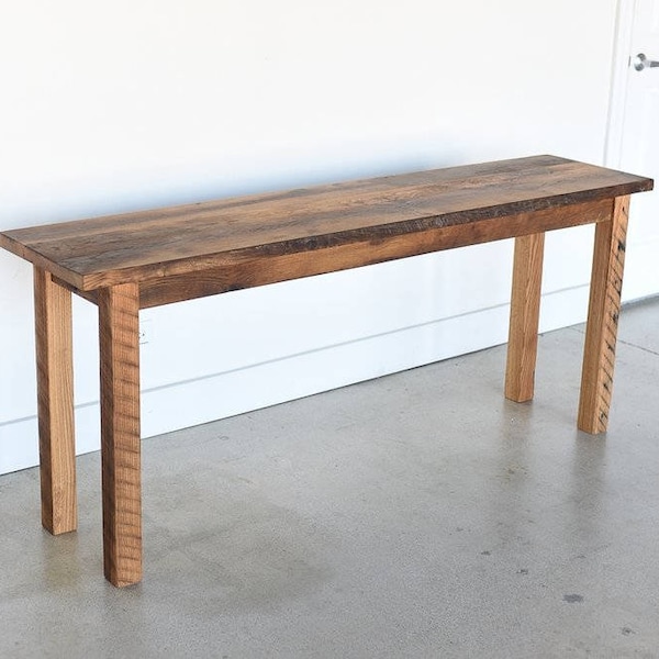 Reclaimed Wood Console Table - Etsy